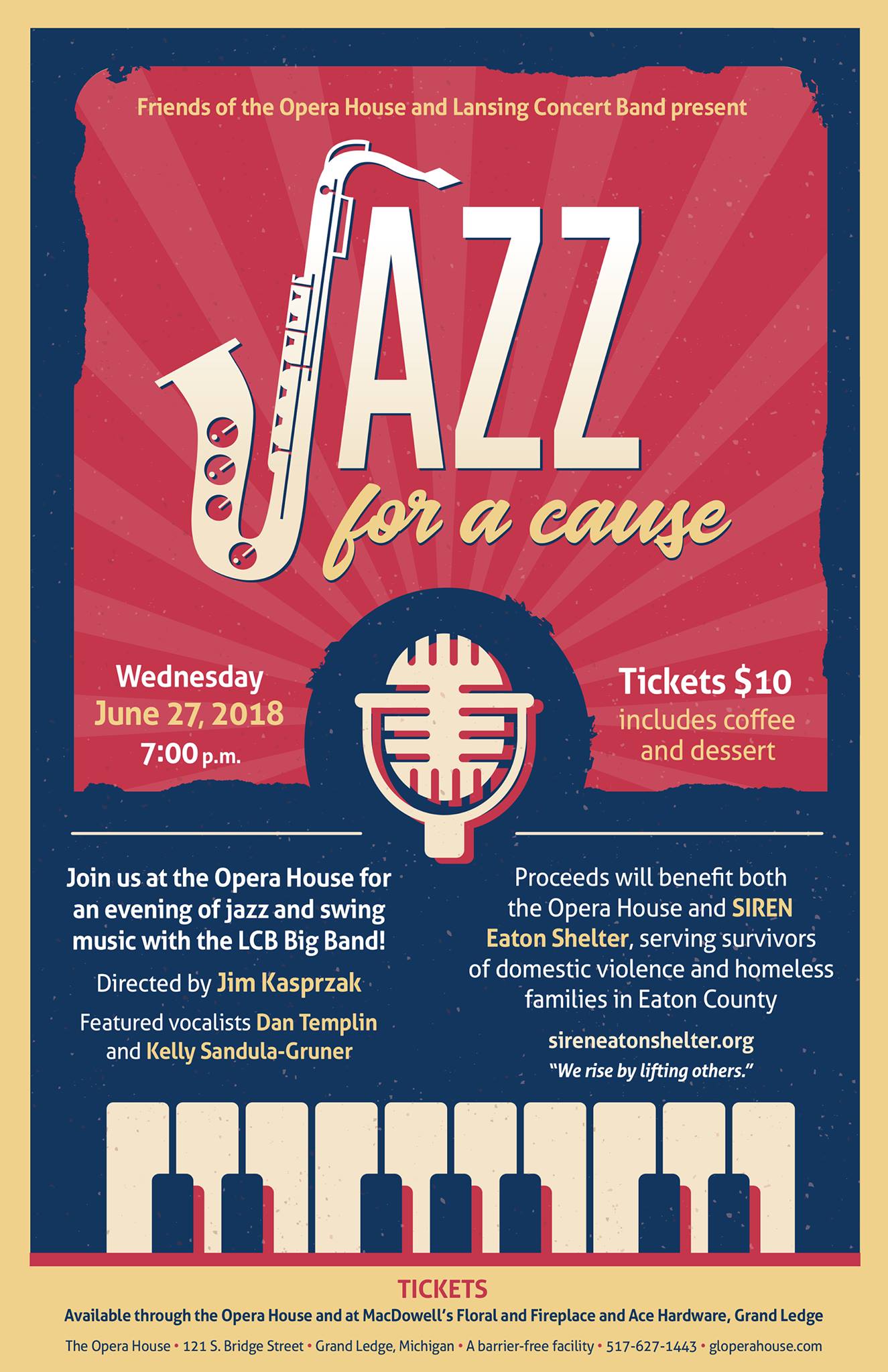 Jazz for a Cause poster design