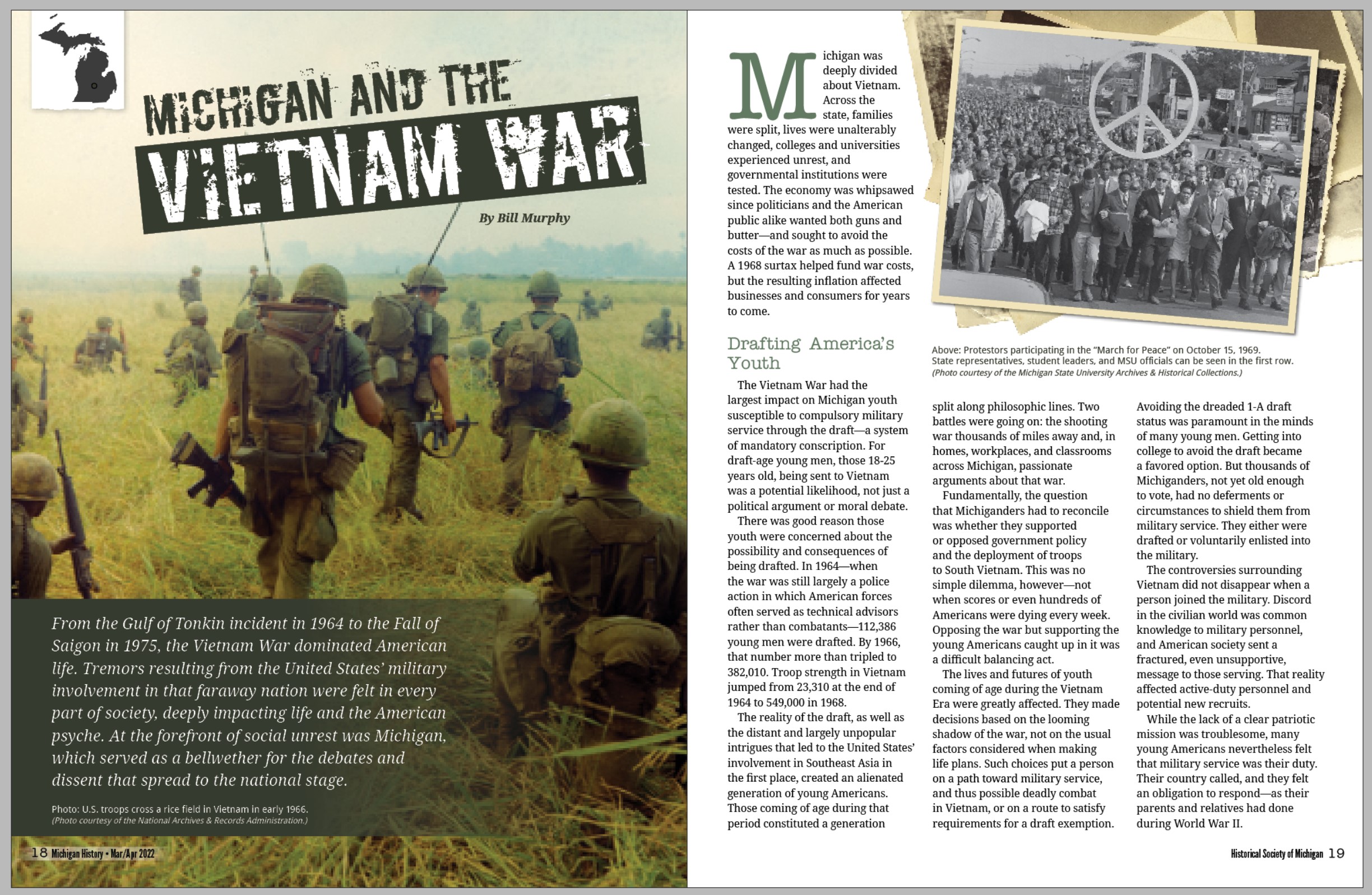 MI History Magazine: Vietnam layout March 2022